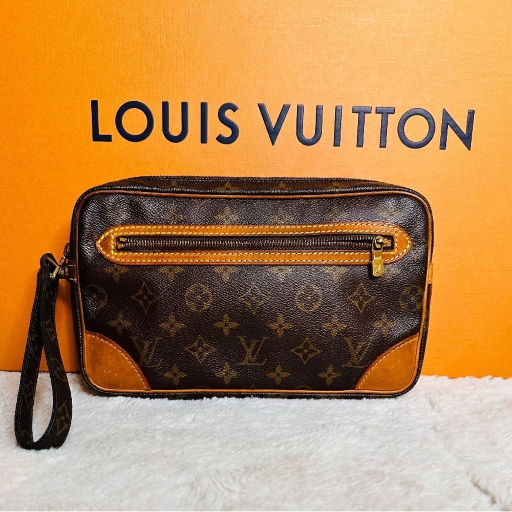 Louis Vuitton clutch marly Dragonne GM monogram